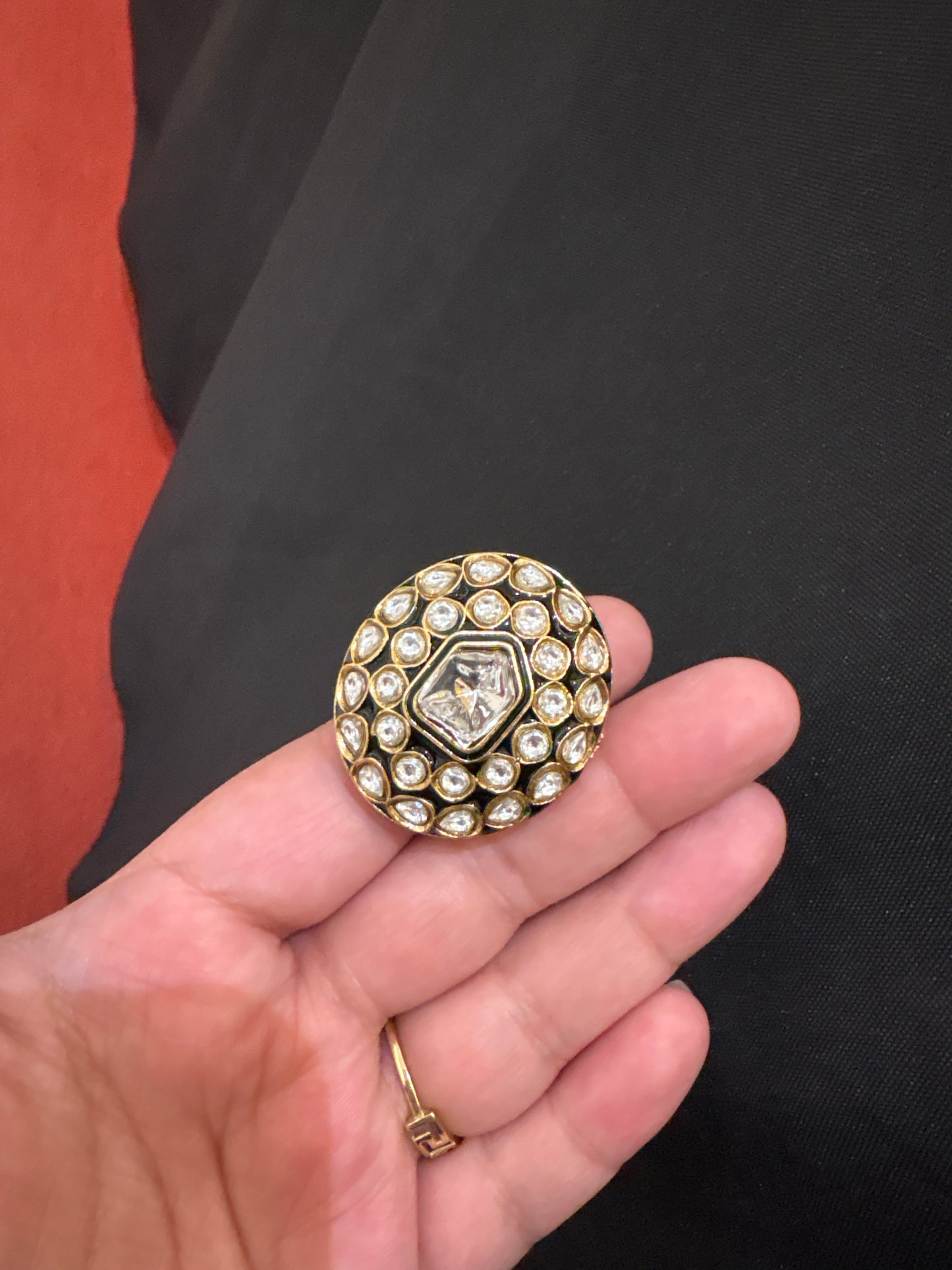 Kundan big ring