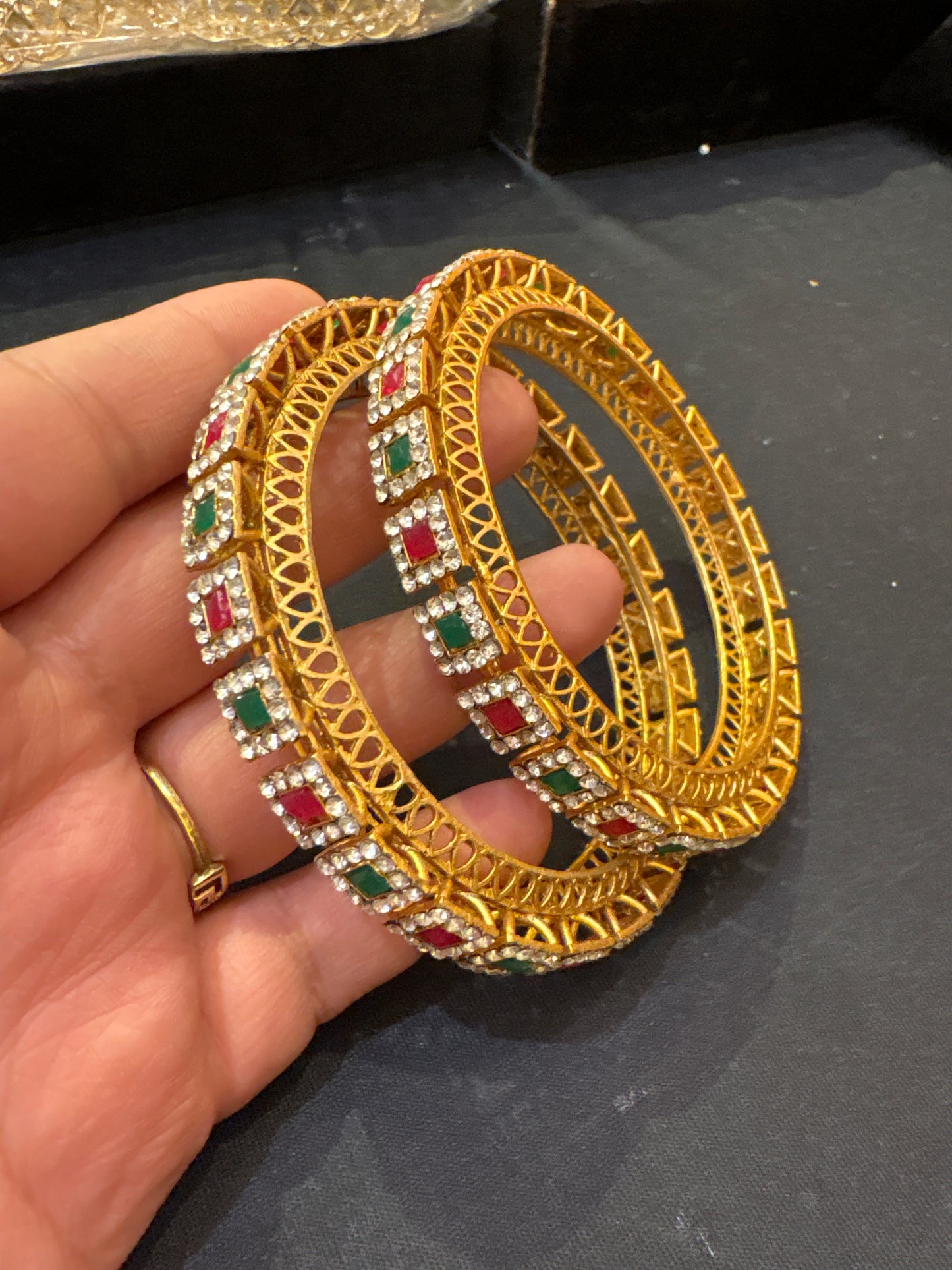 Pair of Kundan bangles