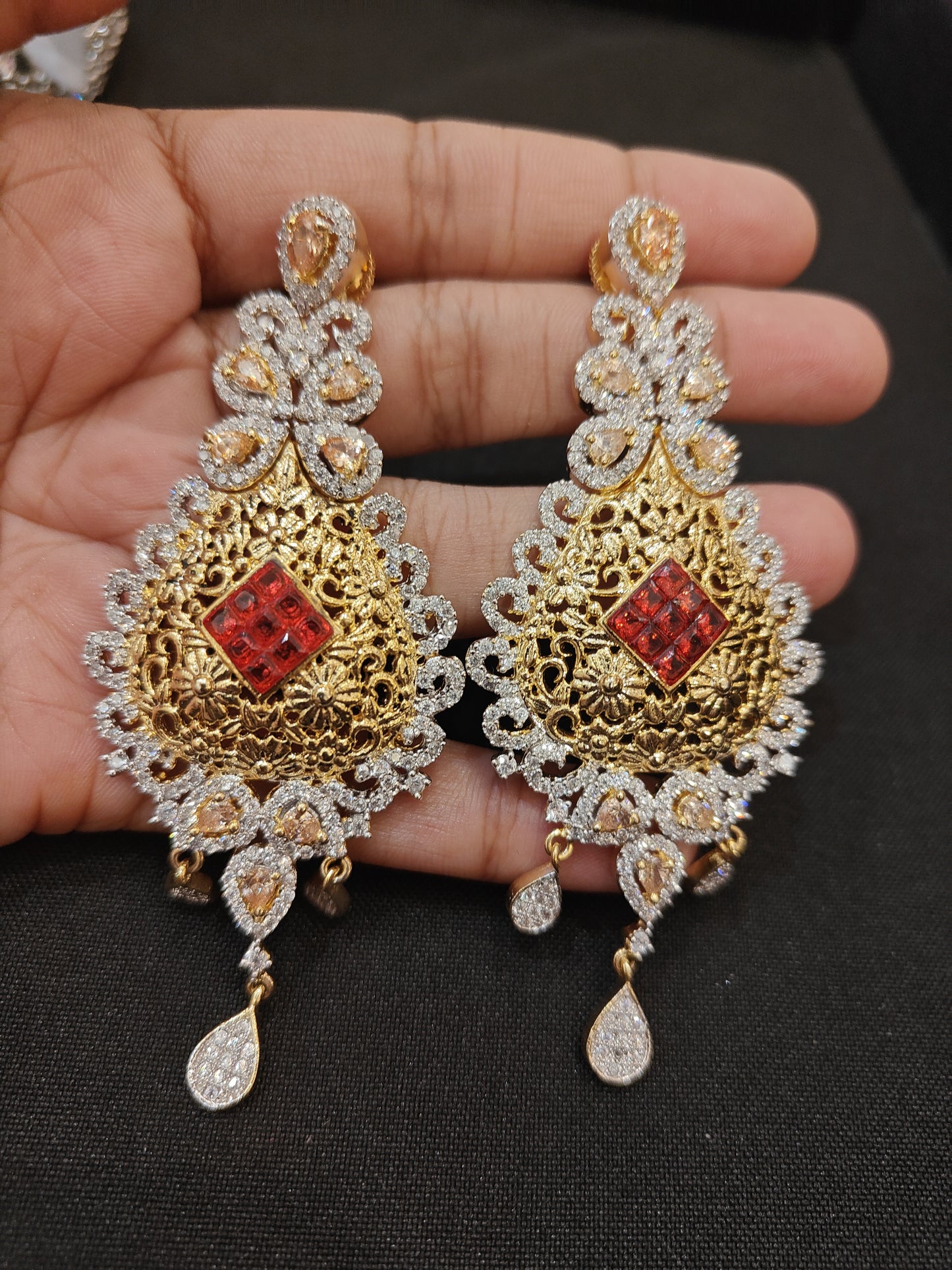 Gold Silver Earrings