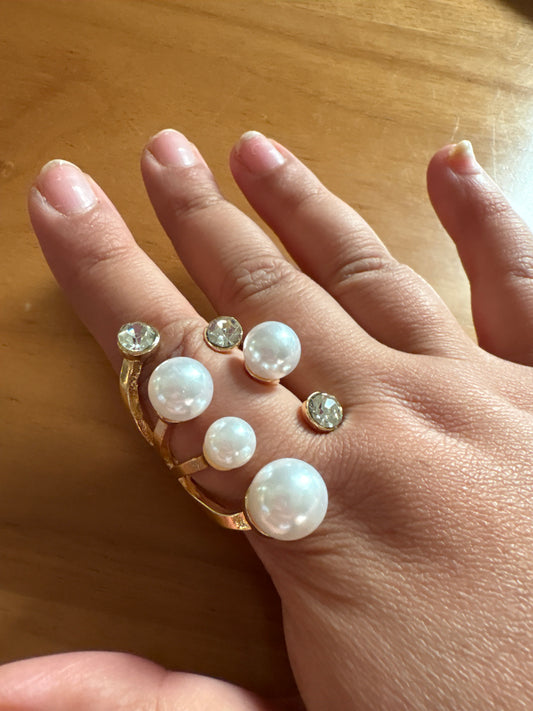 Pearl statement ring