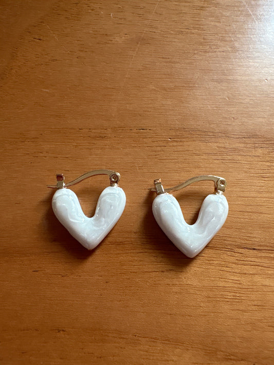 Heart pearl tops