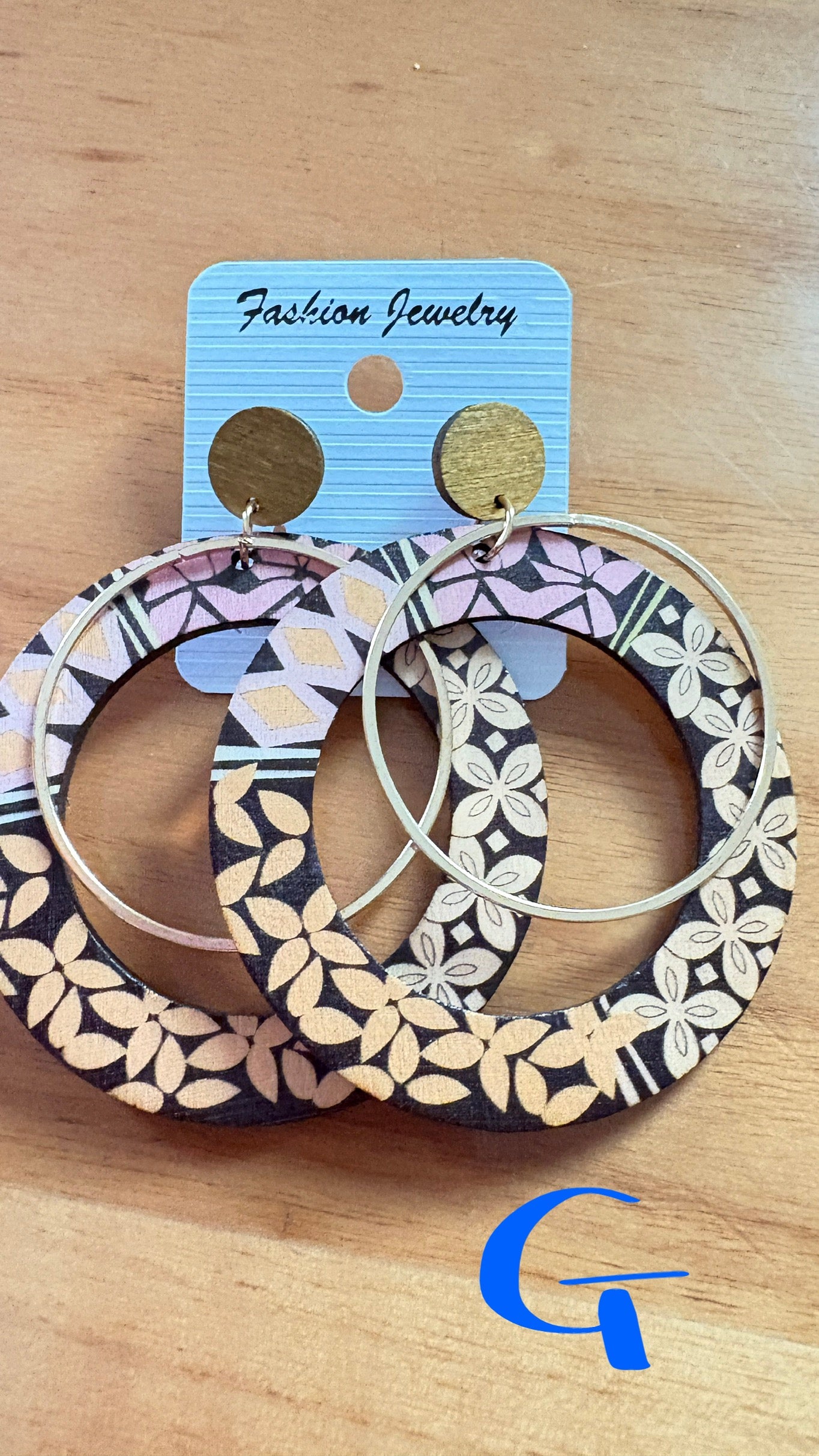 Wooden earrings
