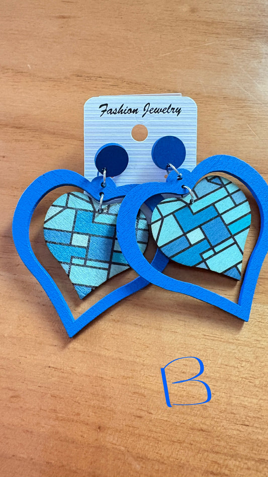 Wooden earrings