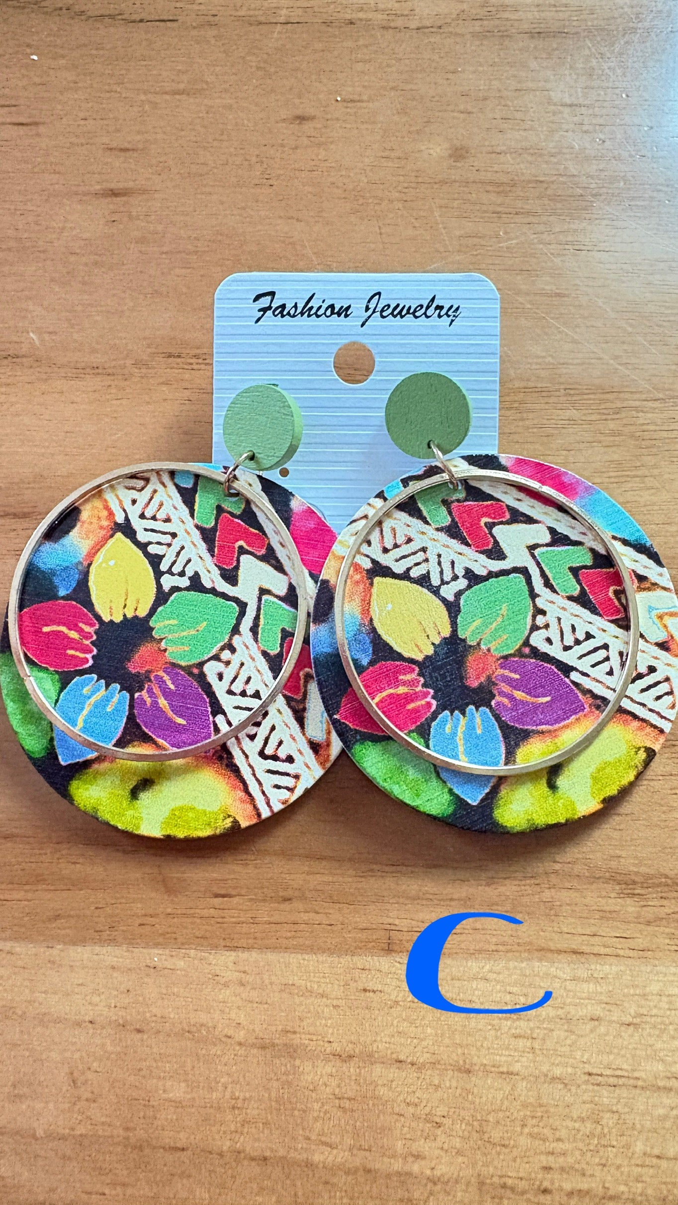 Wooden earrings