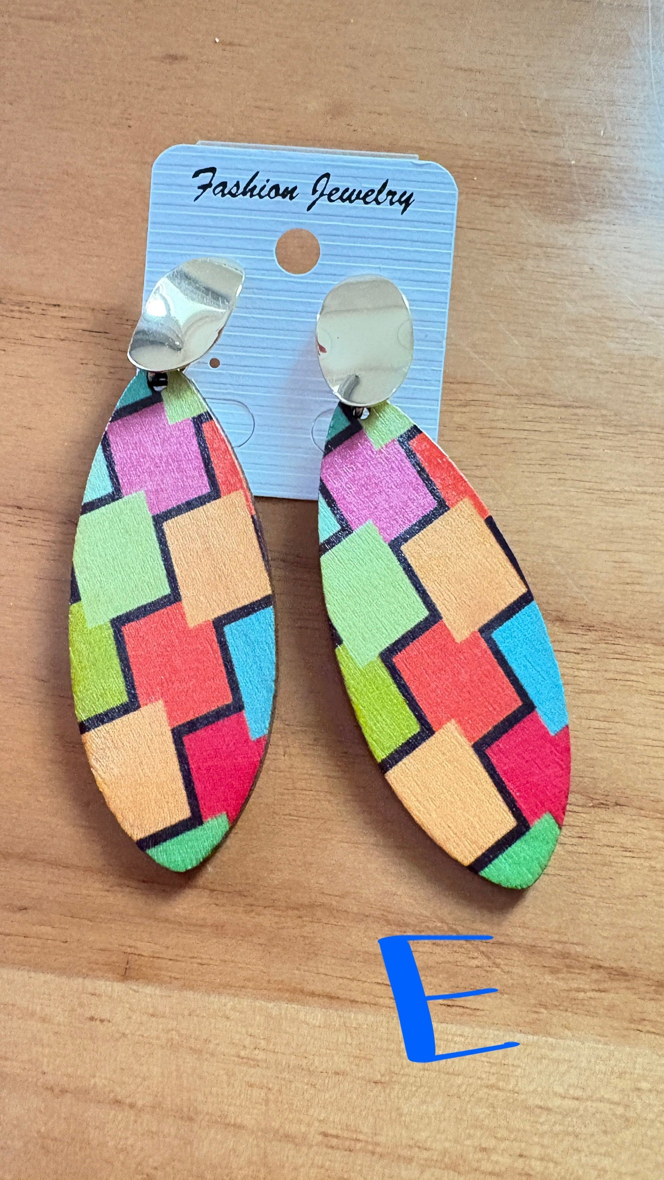 Wooden earrings