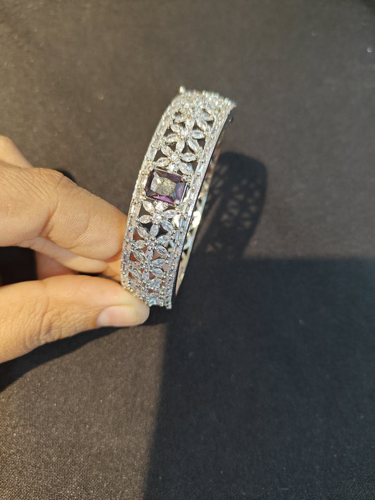Purple stone diamond Bracelet