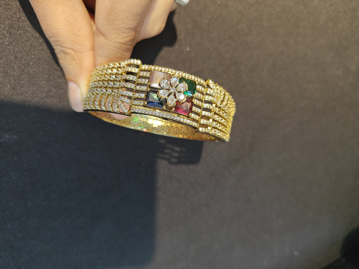 Mossionite multi color Bracelet