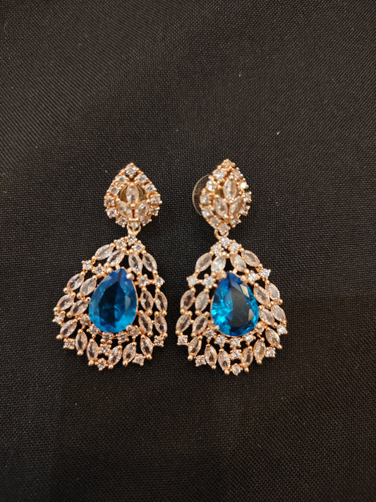 Pink diamond earrings