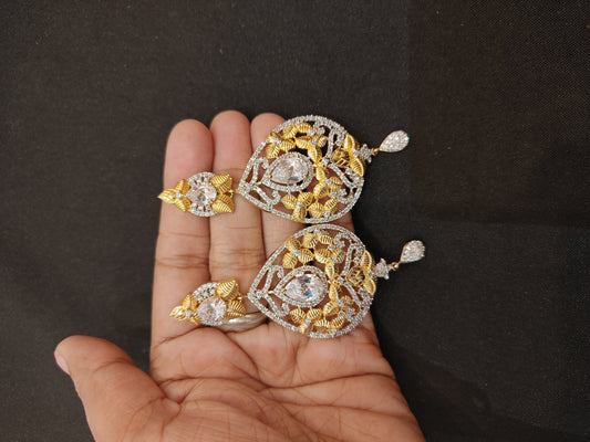Golden silver Earrings