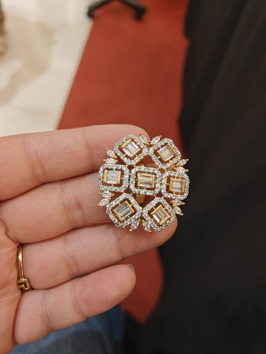 Diamond ring peach